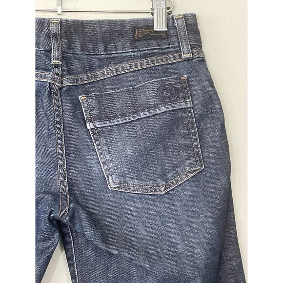 Citizens Of Humanity Size 27 Dark Wash Bermuda Jean Shorts Modest Denim Travel - Picture 4 of 6